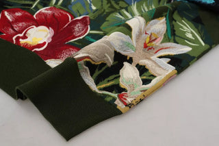 Jungle Woll-Seide Pullover mit Logo