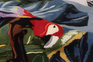 Jungle Woll-Seide Pullover mit Logo