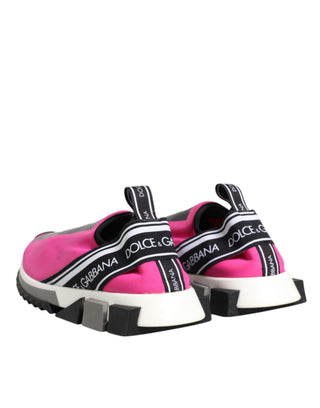 Zapatillas Sorrento fucsia y blancas sin cordones