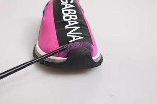 Zapatillas Sorrento fucsia y blancas sin cordones