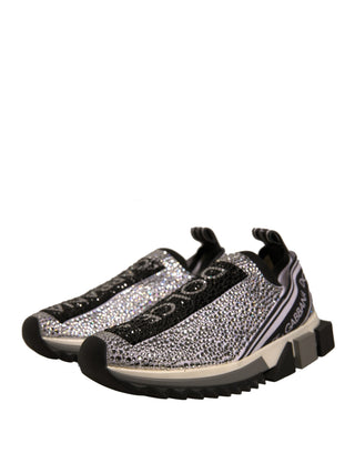 Zapatillas Sorrento con pedrería plateada