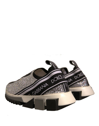 Zapatillas Sorrento con pedrería plateada