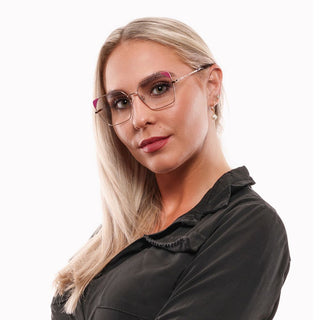 Rose Gold Metal & Plastic Glasses (Frames)
