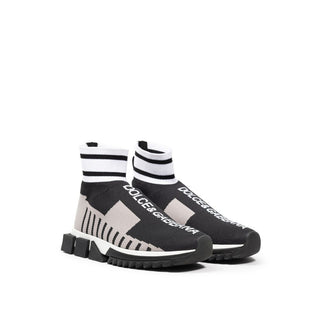 Schwarzer Stoff-Sneaker