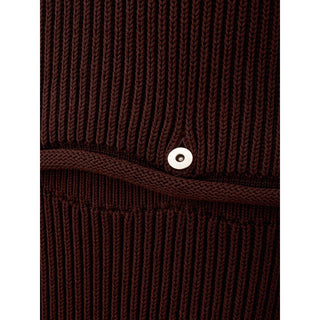 Brown Viscose Casual Dress