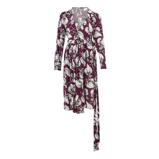 Vestido casual de viscosa morado