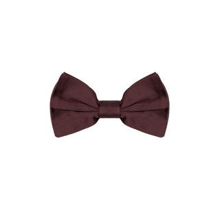 Burgundy Silk Bowtie