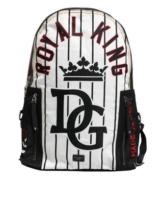 Mochila negra con estampado Vulcano Royal King para hombre