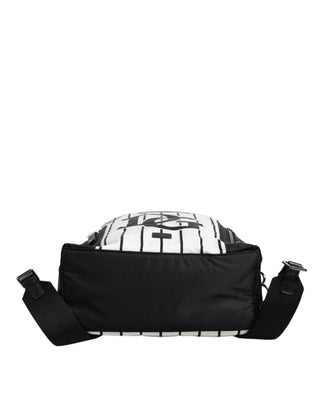 Mochila negra con estampado Vulcano Royal King para hombre