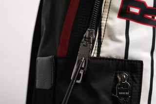 Mochila negra con estampado Vulcano Royal King para hombre