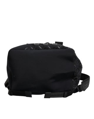 Schwarzer Neopren-Nylon-Rucksack mit DG-Logo