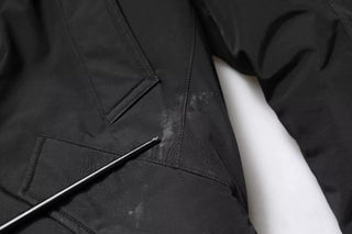 Black Hooded Long Sleeves Fur Shearling Coat Jacket