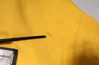 Yellow Logo Full Zip Hooded Sweatshirt Sweater