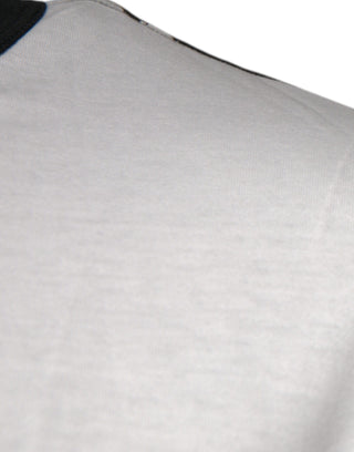 Mehrfarbiges Tarnmuster Rundhals-T-Shirt
