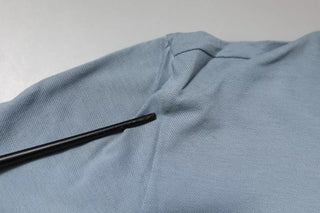 Blaues Baumwoll-Button-Down-Freizeit-Poloshirt für Herren