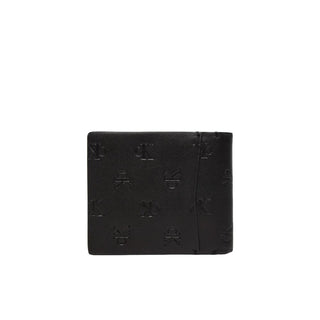 Cartera de cuero negra