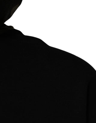 Sudadera con capucha con camuflaje negro