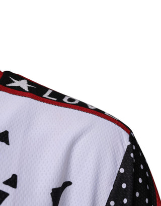 Camiseta con cremallera y cuello con estampado multicolor King Panda