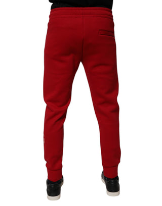 Pantalones jogger de algodón rojos