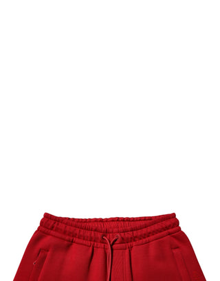 Pantalones jogger de algodón rojos