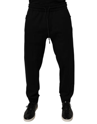 Pantalones jogger de algodón negros