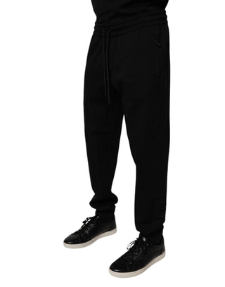 Pantalones jogger de algodón negros