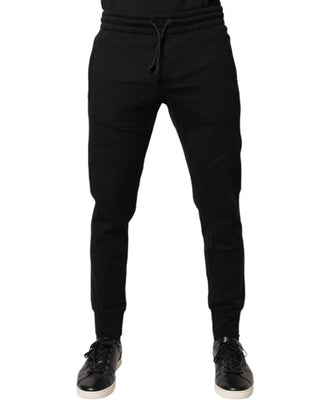 Pantalones jogger de algodón negros