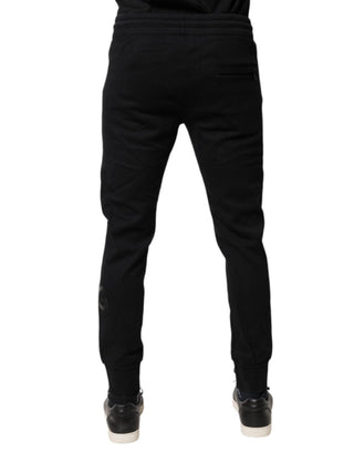 Pantalones jogger de algodón negros