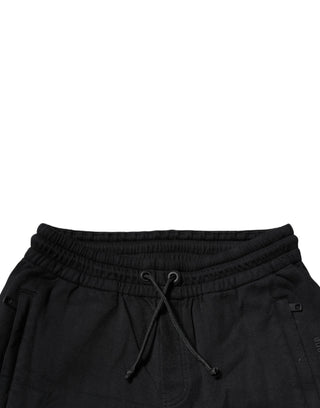 Pantalones jogger de algodón negros