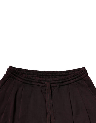 Pantalones jogger cargo de algodón violeta oscuro