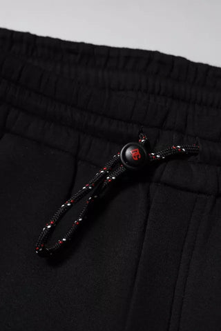 Pantalones jogger de algodón con parche de logo negro