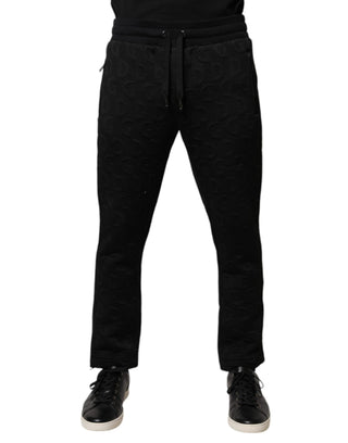 Schwarze Logo-Monogramm Jogginghose