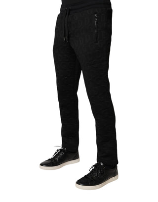 Schwarze Logo-Monogramm Jogginghose