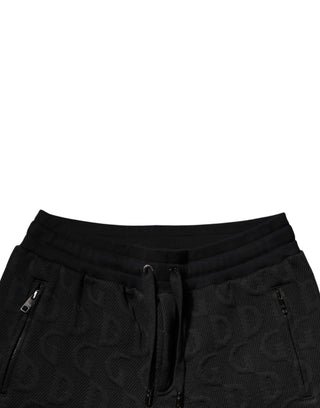 Schwarze Logo-Monogramm Jogginghose