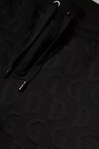 Schwarze Logo-Monogramm Jogginghose