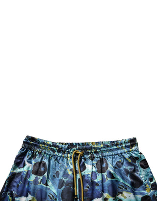 Pantalones jogger para hombre con estampado mármol multicolor