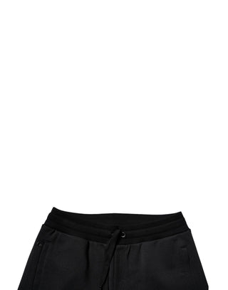 Schwarze Herren-Jogger-Sweatpants aus Polyester