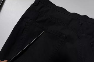 Dunkelblaue Baumwoll-Stretch lockere Herren-Denim-Jeans