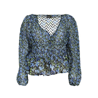 Blaues Polyesterhemd