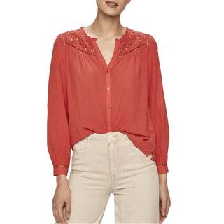 Camisa de viscosa multicolor