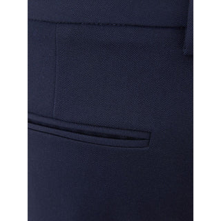 Blue Wool Dress Pants