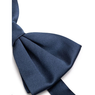 Pajarita de seda azul