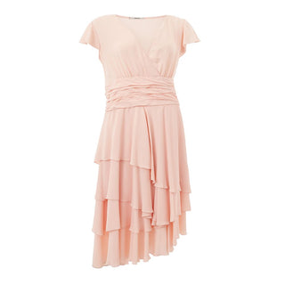 Vestido casual de acetato rosa