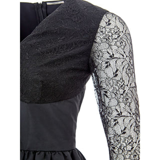 Black Polyester Cocktail Dress