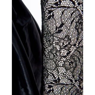 Black Polyester Cocktail Dress