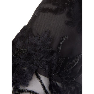 Schwarzes Viskose-Cocktailkleid
