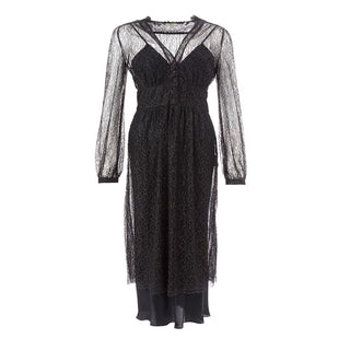 Vestido casual de nylon negro