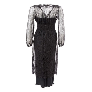 Vestido casual de nylon negro