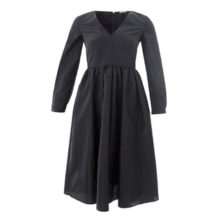Black Polyester Cocktail Dress