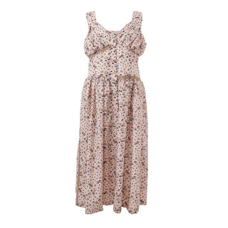 Vestido casual de acetato rosa